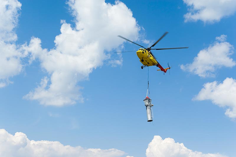 Tower Construction by Helicopter in Louisiana
