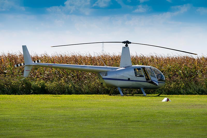 Wet Spreading Helicopter in Louisiana